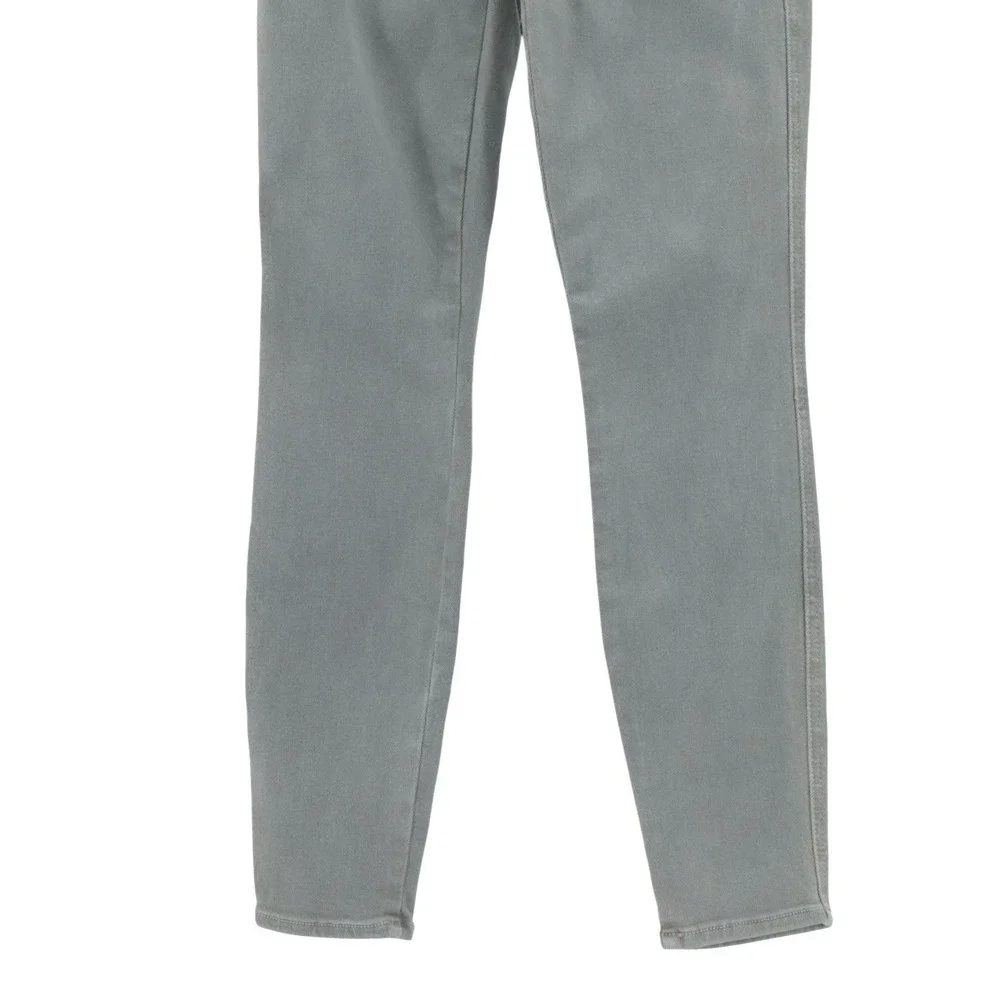 Mother The Swooner Exposed Snap Jeans Charcoal Skinny 27